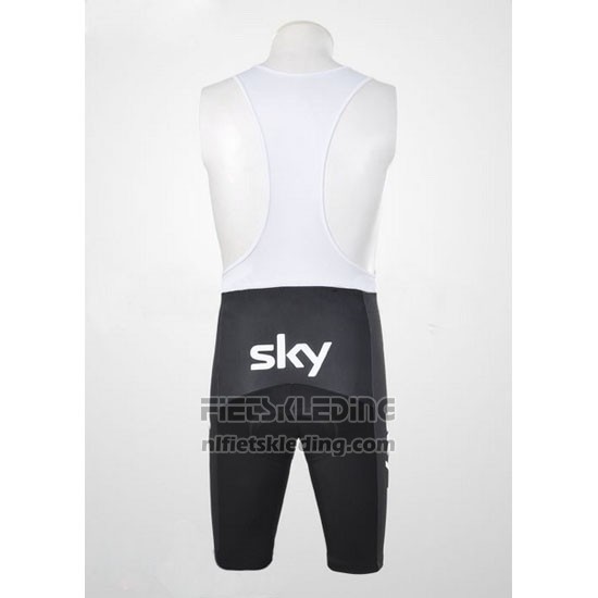 2011 Fietskleding Sky Lider Wit en Azuur Korte Mouwen en Koersbroek